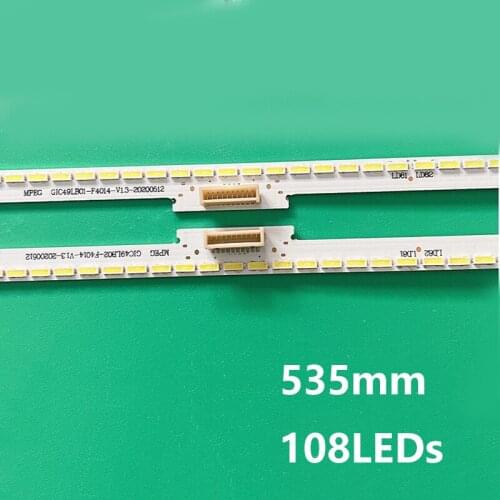 2PCS LED Backlight strip for TCL L49E5700A-UD TY-20141222N 67-H52072-0A0-HEATSINK