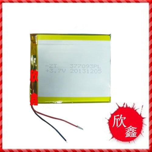 Thunis MZ80 purple MZ76 quad core HD tablet computer battery 3000mAh 377093 Rechargeable Li-ion Cell