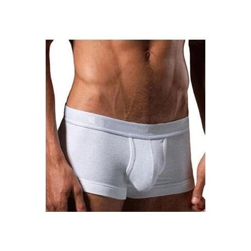 Private customized BOYTHOR White stereo male trunk lycra cotton panties u underwear mens clothing body shaping bag