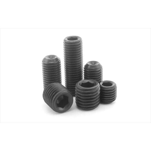 DIN916 12.9 carbon steel Concave set screws hex socket black Chimi M12 M14 M16 M20 M24 screw headless Top wire machine screw