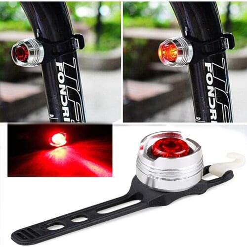 Bicycle Rear Light Carat Type Bike Warning Lamp USB Rechargeable Lantern Red Color Safety Tail Light Bicycle Accessories Parts