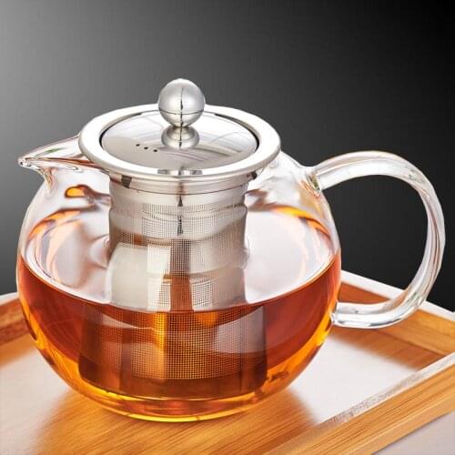 Top quality glass stainless steel 950ml pot