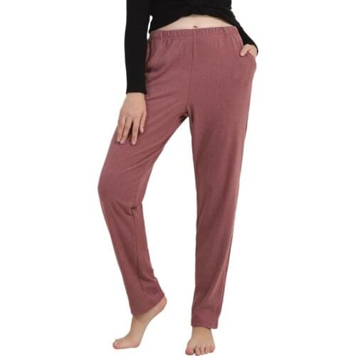 Winter Solid Pajama Pants Plus Size 2XL-7XL Women Sleepwear Elasticity Warm Night Pant Casual Pyjama Bottoms Loose Lounge Wear