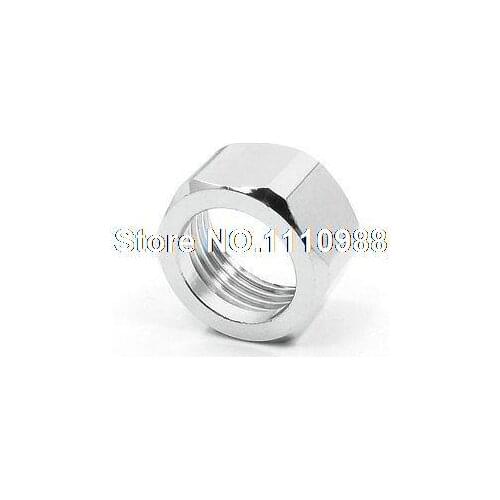 1/2" PT Female Thread Hex Rod Coupling Straight Connector Fitting Silver Tone