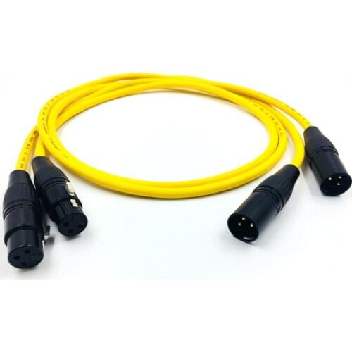 1 Pair Hifi 2 XLR Male to Female Balance Audio Cable High performance 3 Pin XLR Connectors Microphone XLR Cable