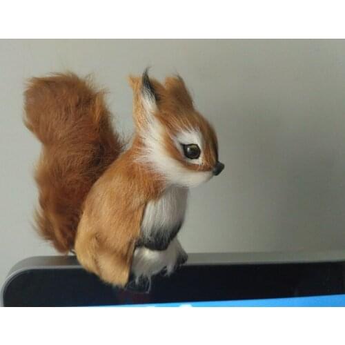 10 pieces a lot small simulation Squirrel models polyethylene & furs Squirrel dolls gift about 12x8cm 0895