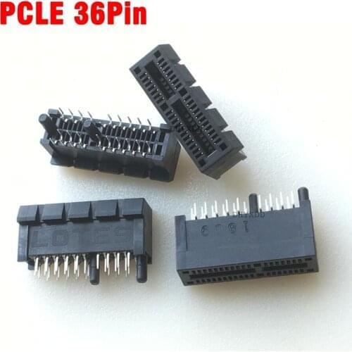 10PCS Desktop PC PCLE 36P Slot Graphics Card Socket Connector 36 Pin Dip