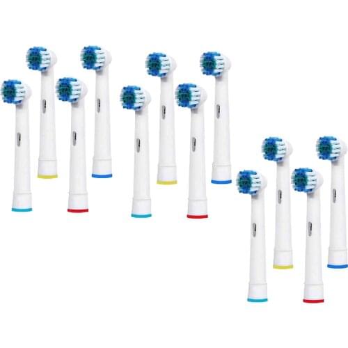12 Count Replacement Toothbrush Heads Refill for Precision Clean