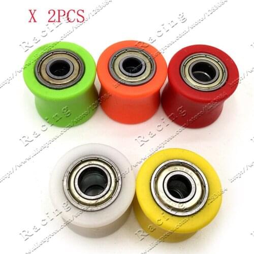8mm or 10mm Drive Chain Pulley Roller Slider Tensioner Wheel Guide For Street Bike Motorcycle ATV
