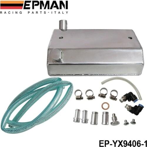 Alloy Aluminium 1L Oil Weilding Catch Can Square Tank Polished EP-YX9406-1