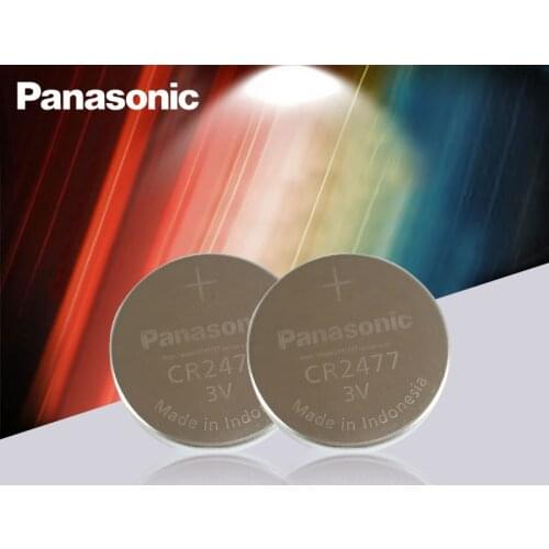 2PCS/LOT Genuine Panasonic CR2477 3V CR 2477 High Performance High Temperature Resistant Button Coin Battery Cell Batteries
