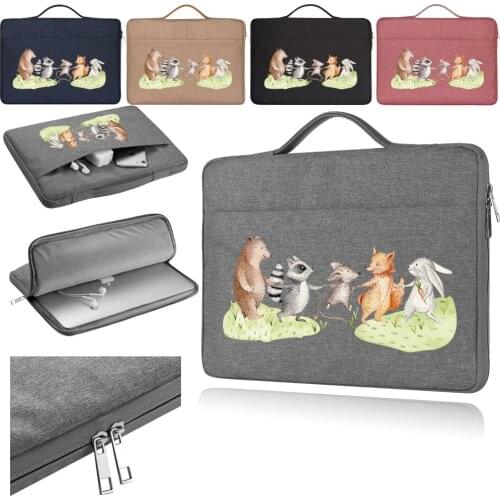 Laptop Case Bag for 10.1 12 13.3 14 15" Waterproof Side Zipper Travel Bag Business Bags for Macbook Air Asus Lenovo Dell Huawei