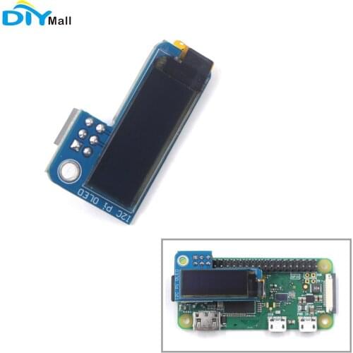 DIYmall PiOLED I2C 0.91inch OLED 128x32 SSD1306 Blue for RPI Raspberry Pi 1, B+, Pi 2, Pi 3 and Pi Zero