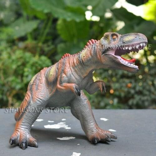 Prehistoric Jurassic Age Animal Model Toys Allosaurus 25" Soft Rubber Dinosaur Figure Large Big