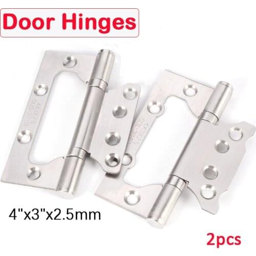 Stainless Steel Door Hinge with Screws Cabinet Door Hinges Equipped Furniture Hardware