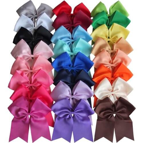 2 pcs 8 inch Bow clips Cheerleading bow Large hair bow Hair clips Barrettes Holiday Hairbows Girls Women Hair Accessories