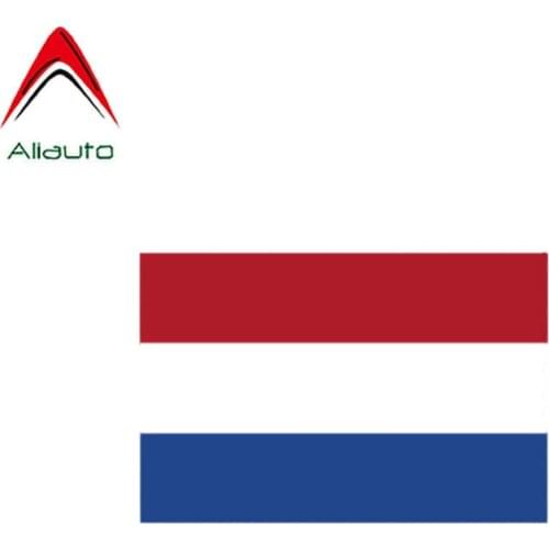 Aliauto Creative Car Sticker Dutch Netherlands Flag Reflective PVC Decal Cover Scratches for Toyota Camry Honda Crv,10cm*6cm