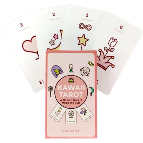 Kawaii Tarot Cards Mystical Guidance Divination Entertainment Partys Board Game Supports Wholesale 78 Sheets/Box
