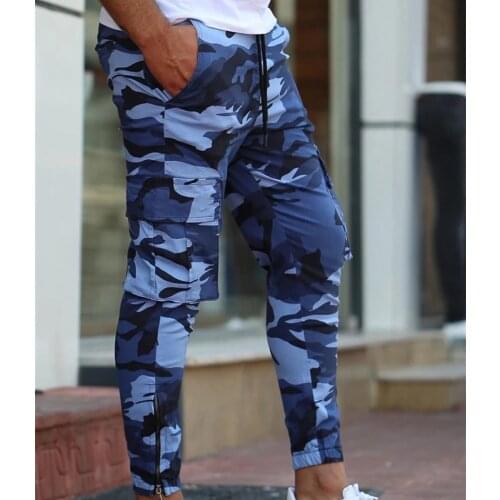 Mens Pants Joggers Hip Hop Trousers Camouflage Streetwear Sweatpants Male Tactical Military Overalls Pockets Winter Tracksuit