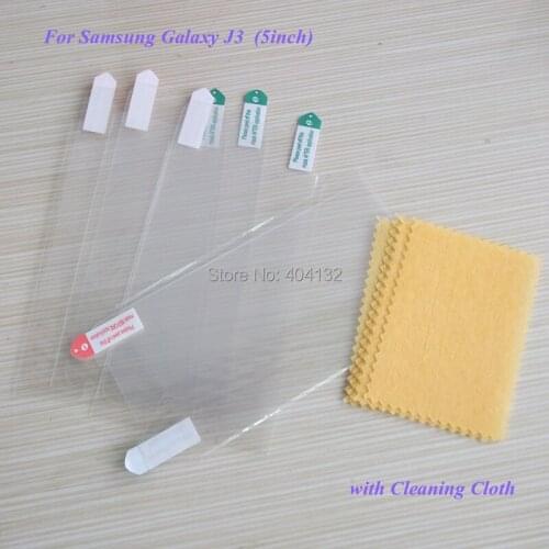 New Good Quality Clear Guard Film For Samsung Galaxy J3 Screen Protectors SM-J3 5'' Phone 100PCS/Lot