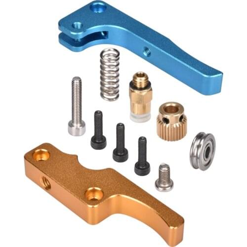MK8 Upgrade Aluminium Extruder Blue-Gloden Mixing Color for Delta/Kossel/Reprap Mendel /I3 3D printer