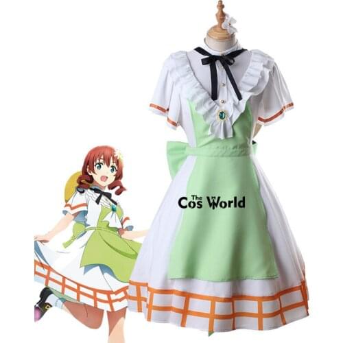 Love Live! Days Nijigasaki Make-up Session ABC Emma Verde Dress Outfits Anime Cosplay Costumes