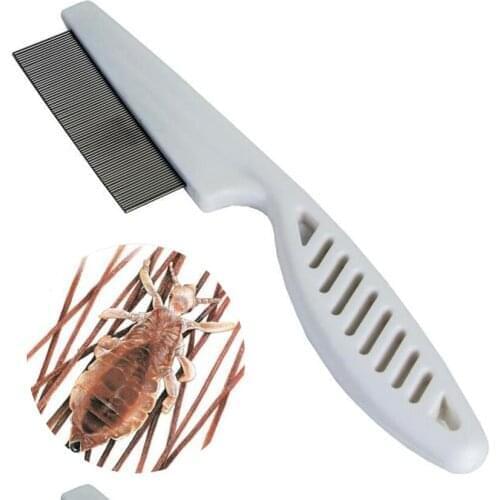 Wholesale 500PCS/LOT Cat Dog Metal Nit Head Hair Lice Comb Fine Toothed Flea Flee Handle For Pet