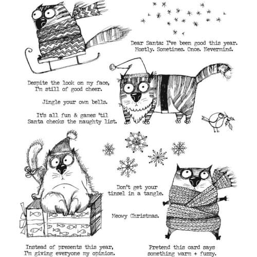 Clear Stamps Naughty Mischievous Cute Play Dogs Warm Sentence For DIY Scrapbook Photo Album Craft Card 2021 New