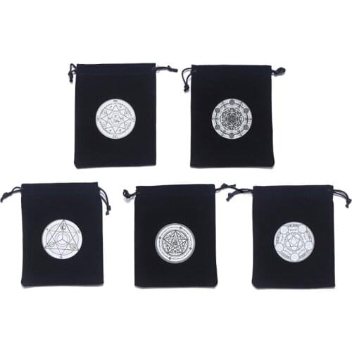 11UE Dustproof Bag Jewelry Candy Gift Card Bag for Divination Cards Crystals Storage Thick Velvet Embroidery Gift Bag