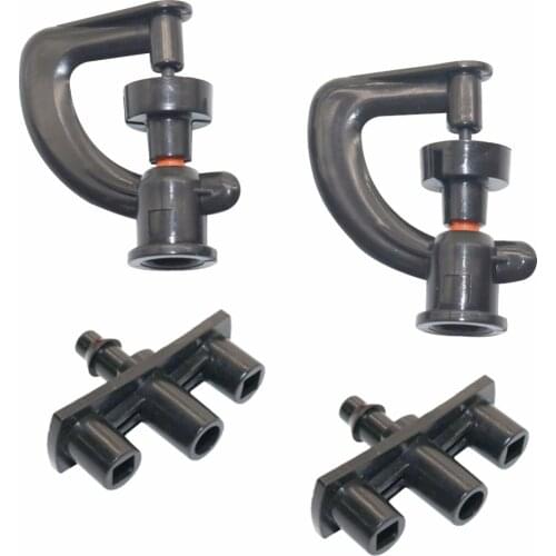 100 pcs water sprayer garden accumulator sprinkler Rotating micro-nozzle mist cooling system air atomizing nozzle 1.6 mm caliber