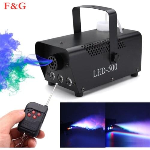 Snelle Verzending Disco Kleurrijke Rook Machine Mini Led Remote Fogger Ejector Dj Kerst Party Stage Light Fog Machine