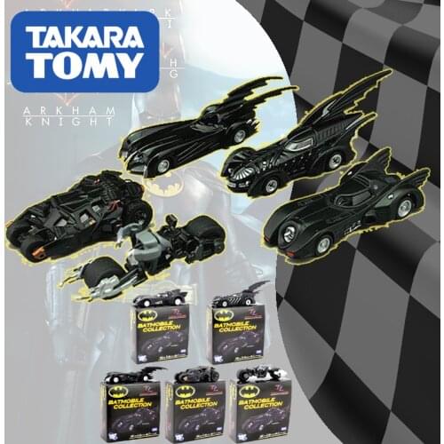 TarakaTomy Batman Alloy Toy Car Dark Knight Chariot Pocket Simulation Car Collectors Edition For Children Toy Gift