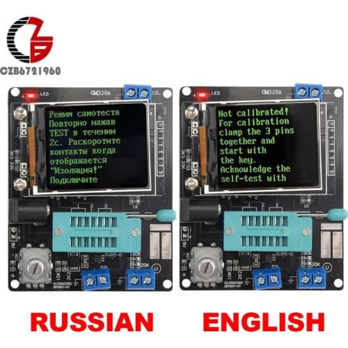 GM328A Transistor Tester ESR LCR Capacitor Capacitance Diode Voltage PWM Frequency Meter Multimeter DIY Kit with Case