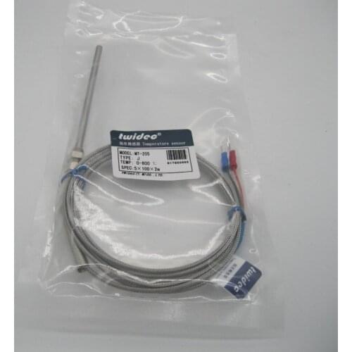 High-quality Generic New 2 Meter High Temperature Sensors 0~800 C Thermocouple J Type Probe Sensors Stainless Steel 5x100x1m