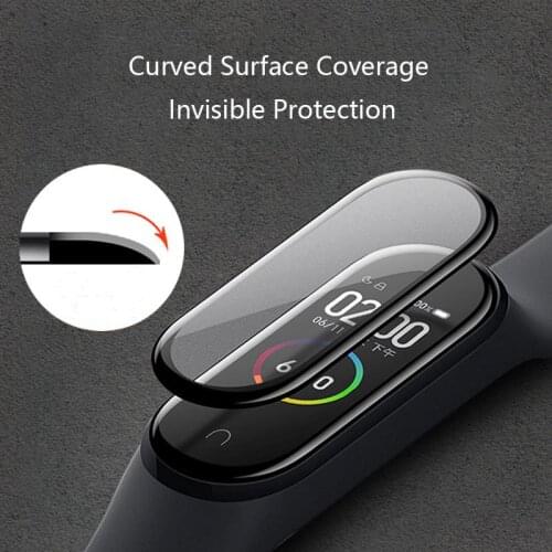 3D Screen Protector for xiaomi mi band 4 Protective Glass for Miband 4 Full Curved Edge Scratch-resistant for xiomi band4 Film