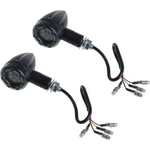 1 Pair Motorcycle Turn Signal Brake Stop Light 12V 13 LED Indicator Red Yellow