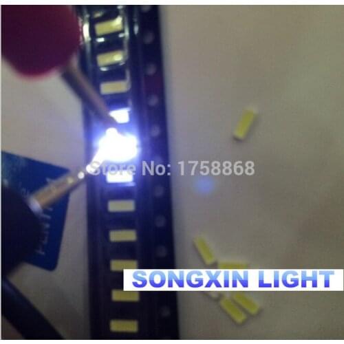 100PCS EVERLIGHT 4014 LED Backlight 0.2W SMD 4014 LED Diodes 3V Cool white 20LM LCD Backlight for TV TV Application PLCC-4