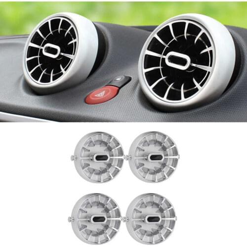 4pcs Car Air Conditioning Outlet Cover Replacement for Smart Fortwo 3-Door Hatchback C453 2015-2021