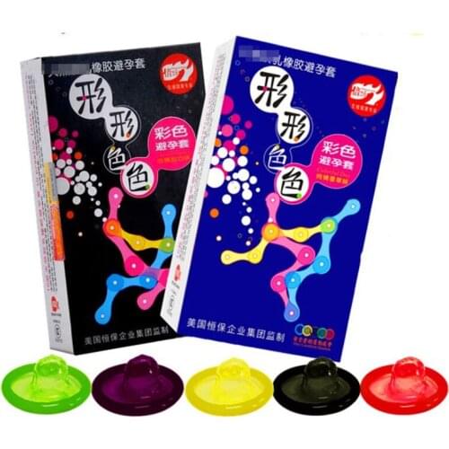 50 Pcs/Lot Colored Condoms Sex Condom Rubber Sex Toys Sex Products