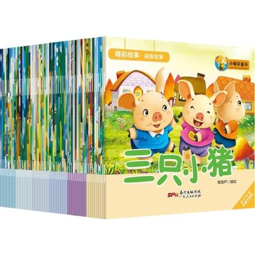 60 Books Bedtime Story Picture Book 0-3-6 Years Old Idiom Story Baby Cognitive Reading Fairy Tale Book Chinese Childrens Books