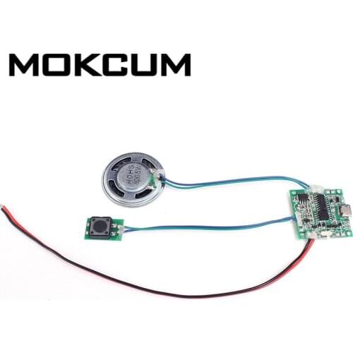 8M Recordable Voice Module Sound Music Changeable Volume Adjustment Lithium Battery Charger Circuit Voice Play Board Replaceable