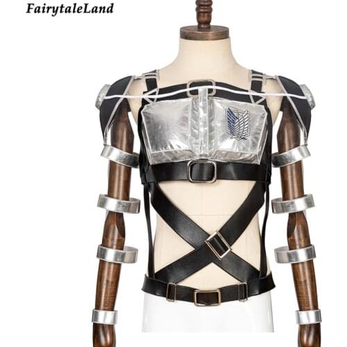 Newest Attack on Titan 4 Costume Accessories Halloween Cosplay Props Rival Team Armor Shingeki no Kyojin Rivaille Harness