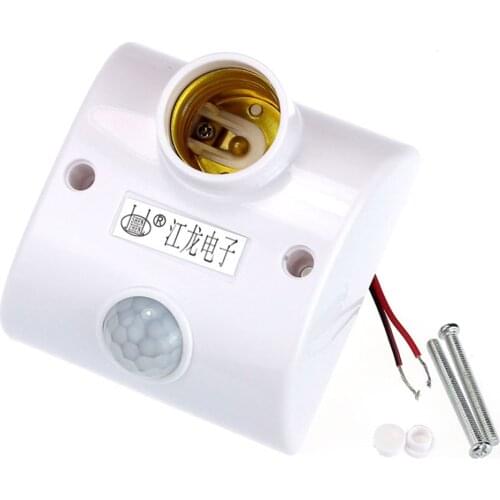 E27 Infrared Motion PIR Sensor Automatic LED Light Lamp Holder Switch
