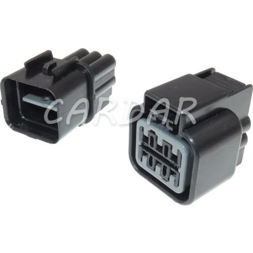 1 Set 6 Pin PB625-06027 Automotive Waterproof LightHold Light Lamp Socket Plastic Electronic Housing Connector For KIA Hyundai