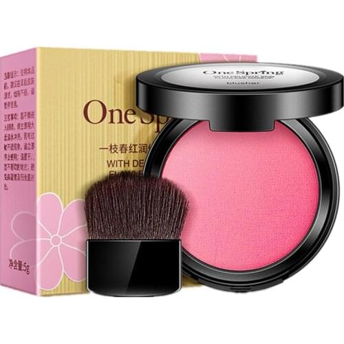 BIOAOUA Blush Powder 4 Color blusher different color Powder pressed Foundation Face Makeup Blusher,Soft 3D shine makeup blush