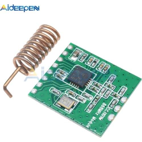 CC1101 Wireless Module Long Distance Transmission Antenna 868MHZ SPI Interface Low Power M115 For FSK GFSK ASK OOK MSK 64-byte