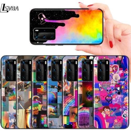 Gay Lesbian LGBT Rainbow For Huawei Mate 10 20 X 5G 30 40 RS Porsche Design P Smart S Z Lite Pro Plus Phone Case