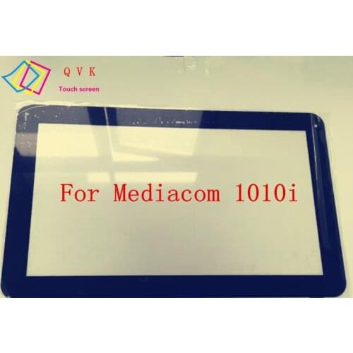 Black 10.1 inch tablet pc for Mediacom 1010i capacitive touch screen glass digitizer panel replacement repair