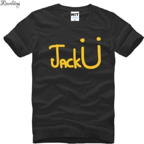 Jack U Diplo Hipster Skrillex T Shirt Men Hip Hop Short Sleeve O Neck Cotton Man T-Shirt Cool Tee Shirt Homme Camisa Masculina