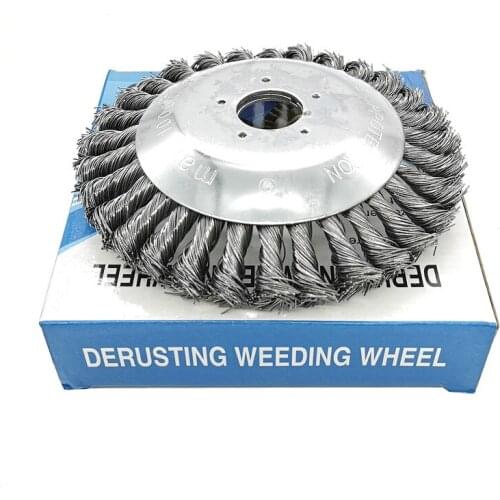 Grass Trimmer Head Mower Steel Wire Wheel Brush Alloy Weeding Tray Scraper Removes The Grass Root Weeder Grass Cutter Parts